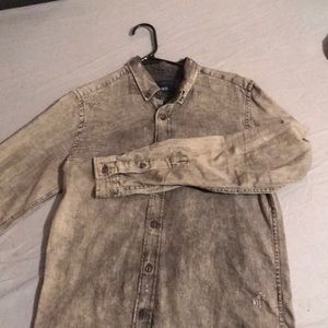 Zara distressed flannel